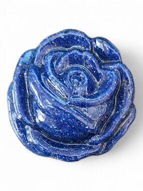 Blue Rose Glass Accent Décor